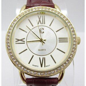 Women Charming Charlie Quartz WR Analog 37mm Round Watch (H129) "New Battery"